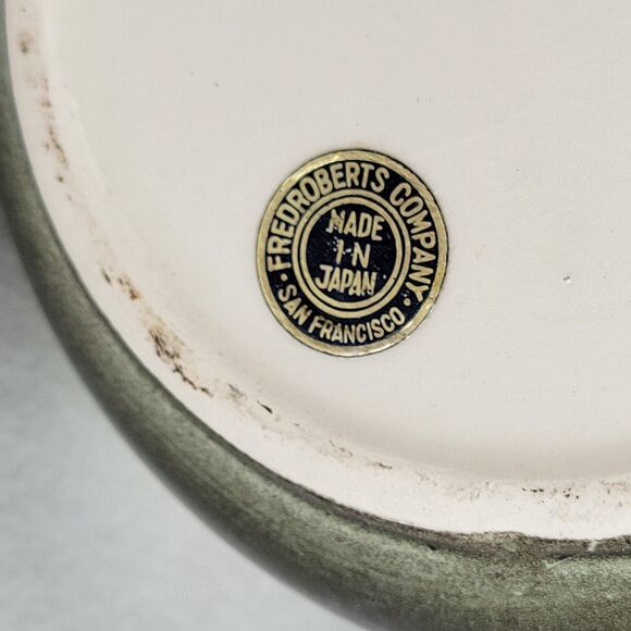 Fred Roberts Vtg 1960s Serving Pitcher Multicolor Ceramic Fall Harvest Green - Picture 7 of 9